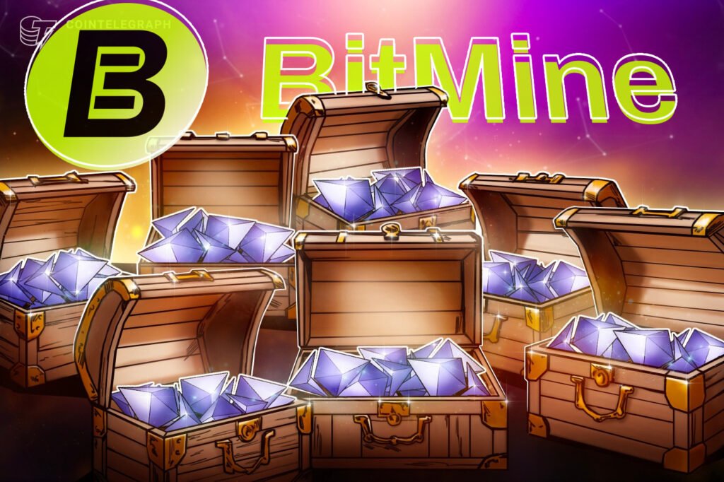 Bitmine Stakes 5M ETH as Treasury Holdings Reach .8B
