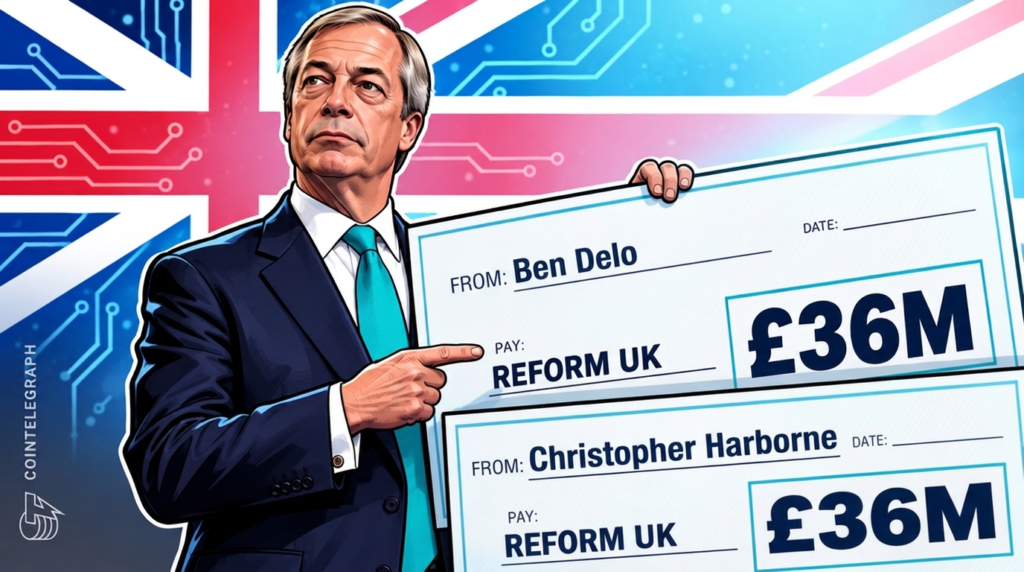 Farage’s Reform UK Gets M From Two Crypto Billionaires Farage’s Reform UK Gets M From Two Crypto Billionaires