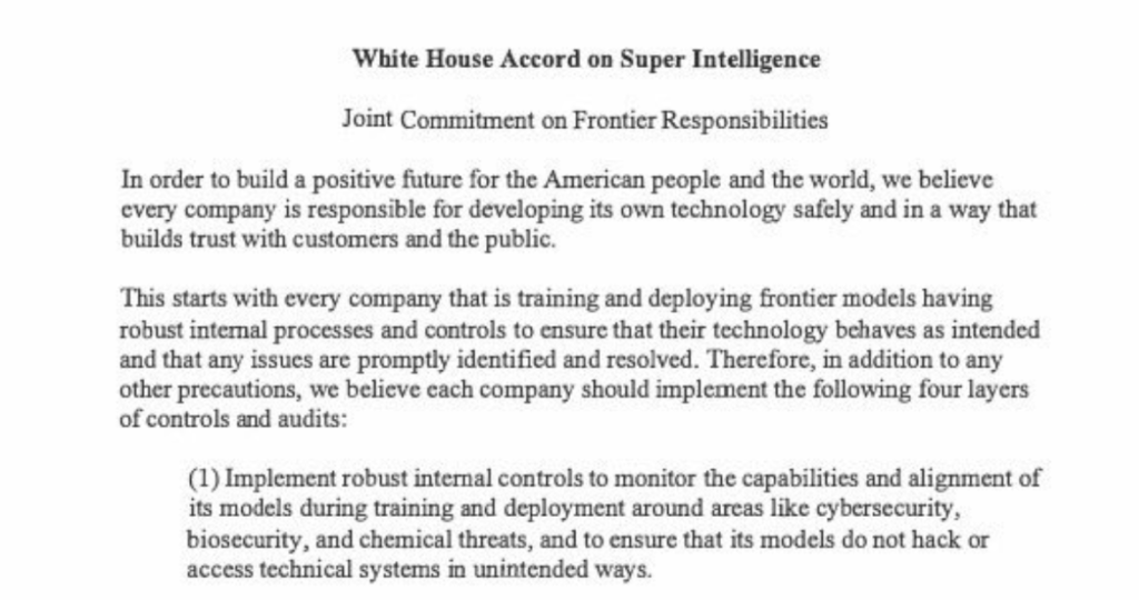 Trump, Tech CEOs Sign Voluntary Frontier AI Safety Pact Trump, Tech CEOs Sign Voluntary Frontier AI Safety Pact