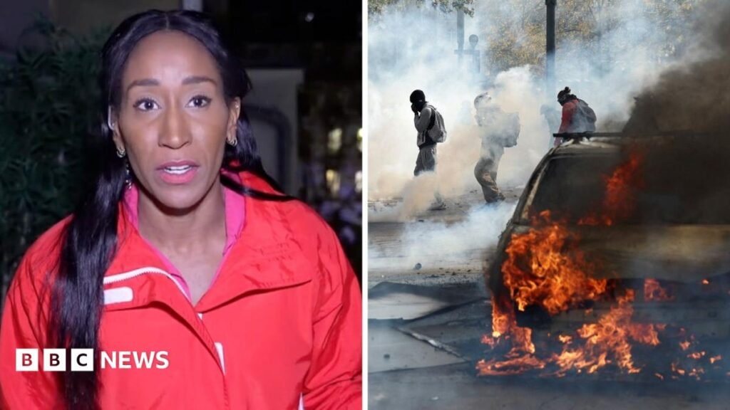 How day of protests unfolded as disorder breaks out across France